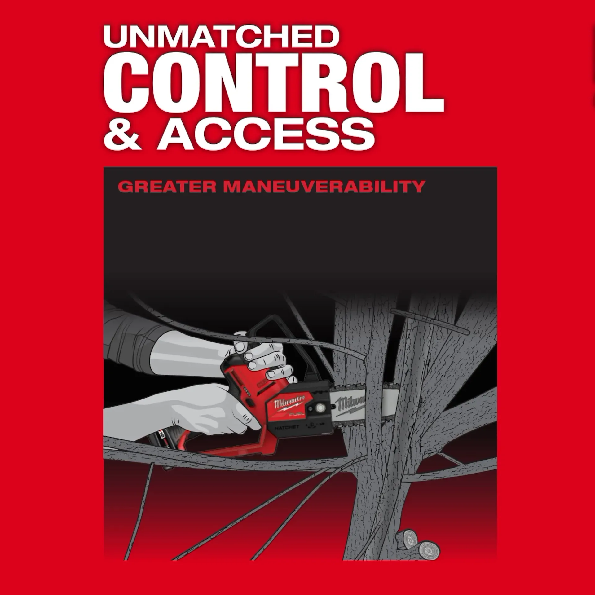 Milwaukee M12 FUEL 6 in. HATCHET 12V Lithium-Ion Brushless Cordless Battery Pruning Saw 2527-20 (Tool-Only) - Image 5